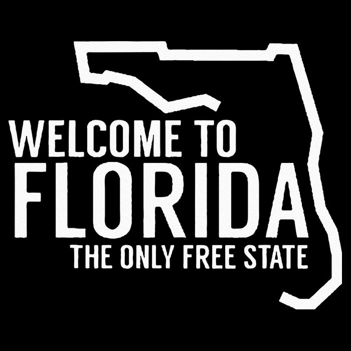 Welcome to Florida The ONLY Free State 7-Panel Snapback Hat