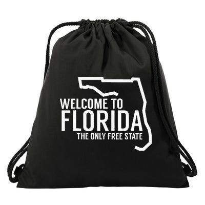 Welcome to Florida The ONLY Free State Drawstring Bag