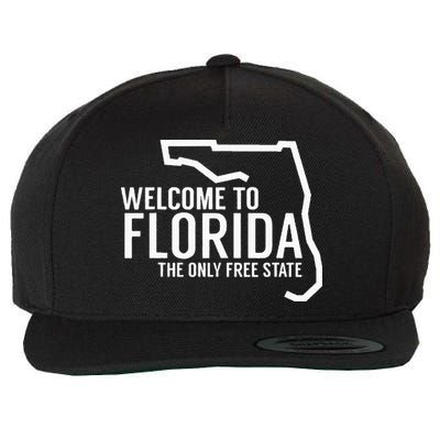 Welcome to Florida The ONLY Free State Wool Snapback Cap