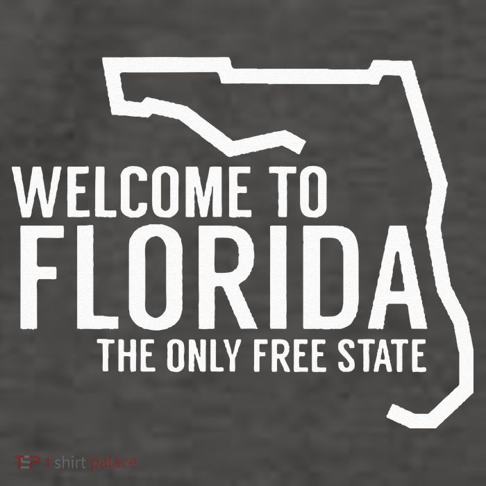 Welcome to Florida The ONLY Free State Vector Backpack