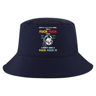 With The Fuck Everywhere Funny Horror Halloween Costume Cool Comfort Performance Bucket Hat