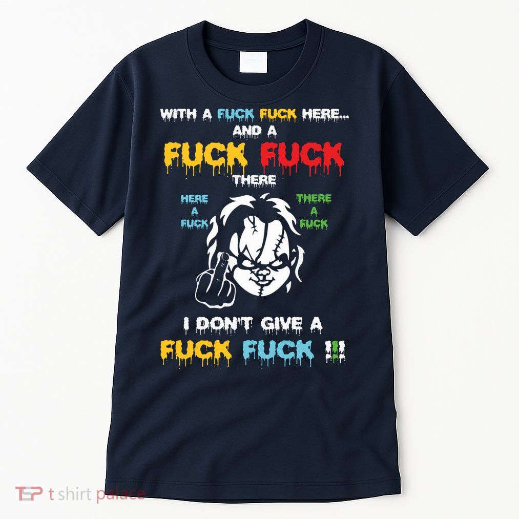 With The Fuck Everywhere Funny Horror Halloween Costume Tall T-Shirt