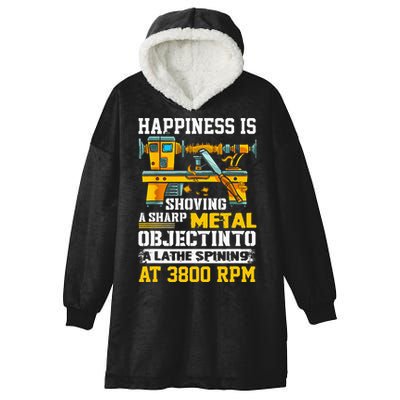 Woodturning Turning For Woodworker Or Carpenter Hooded Wearable Blanket