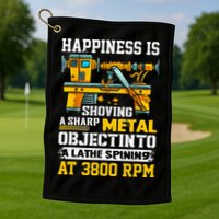 Woodturning Turning For Woodworker Or Carpenter Golf Towel