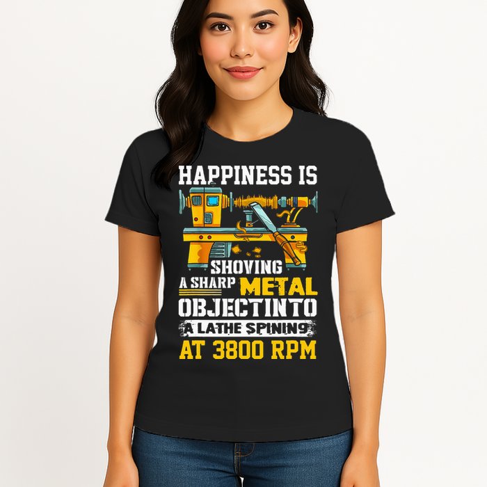 Woodturning Turning For Woodworker Or Carpenter Womens T-Shirt