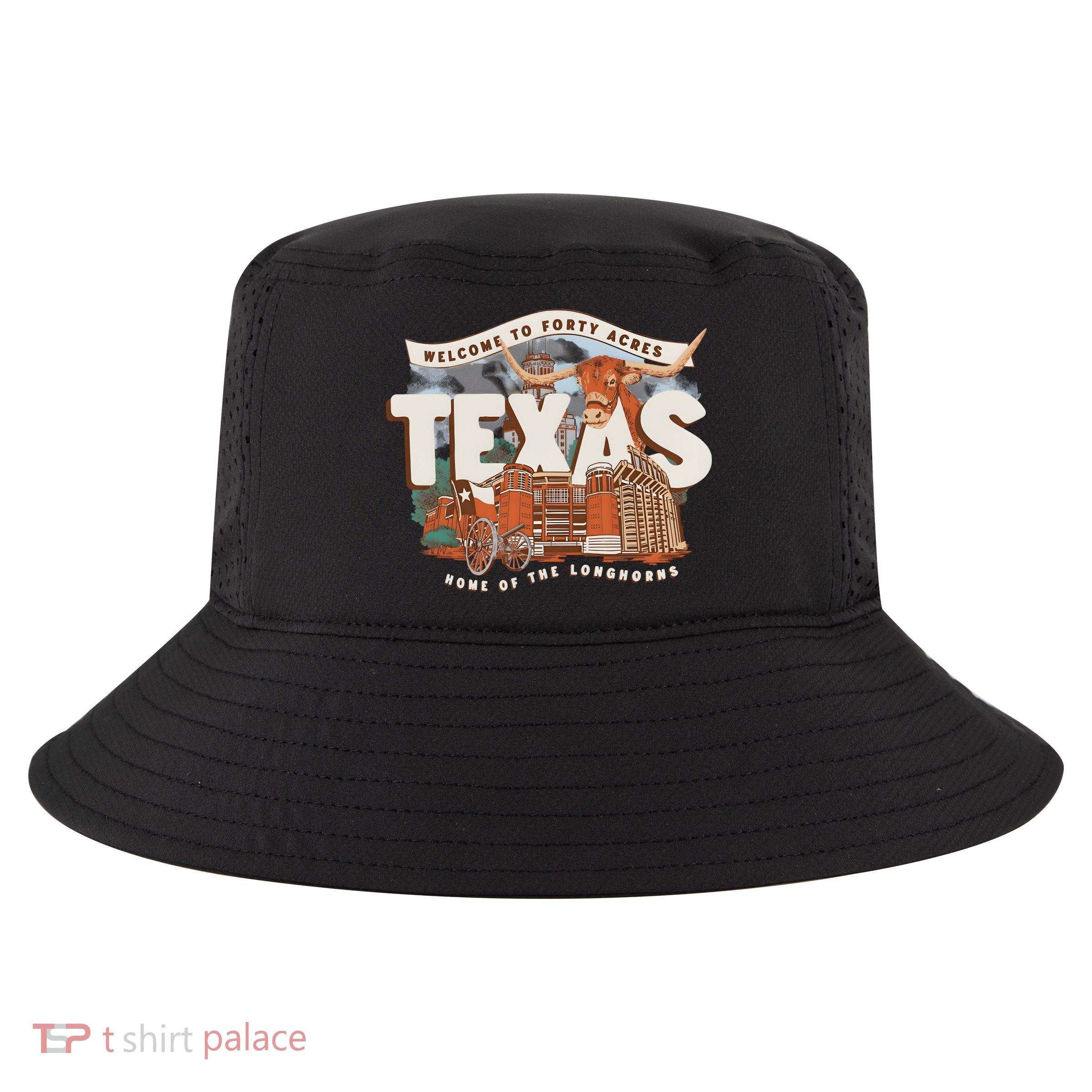 Welcome To Forty Acres Texas Home Of The Cool Comfort Performance Bucket Hat
