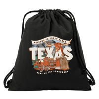 Welcome To Forty Acres Texas Home Of The Drawstring Bag