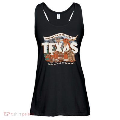 Welcome To Forty Acres Texas Home Of The Ladies Essential Flowy Tank