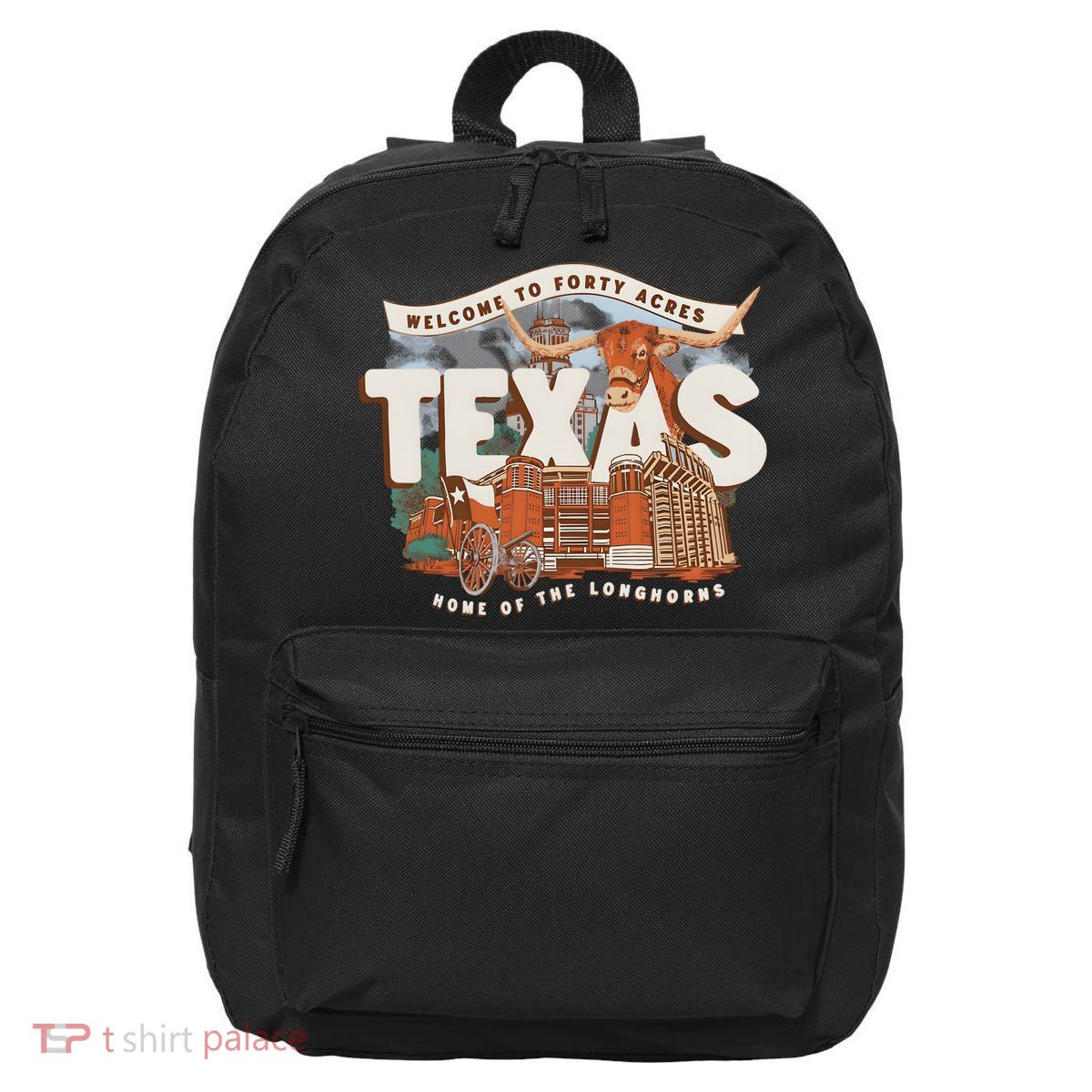Welcome To Forty Acres Texas Home Of The 16 in Basic Backpack