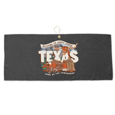 Welcome To Forty Acres Texas Home Of The Large Microfiber Waffle Golf Towel