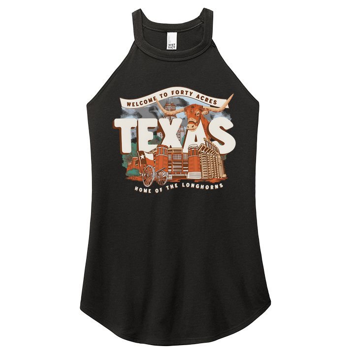 Welcome To Forty Acres Texas Home Of The Women's Perfect Tri Rocker Tank