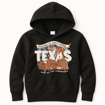 Welcome To Forty Acres Texas Home Of The Kids Hoodie