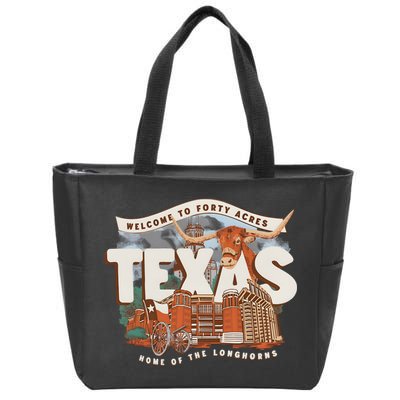 Welcome To Forty Acres Texas Home Of The Zip Tote Bag