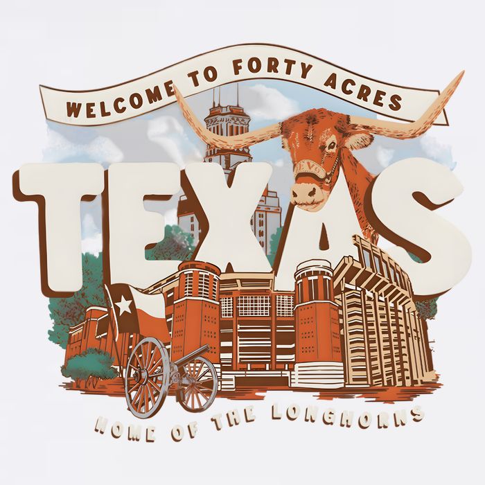 Welcome To Forty Acres Texas Home Of The Garment-Dyed Sweatshirt
