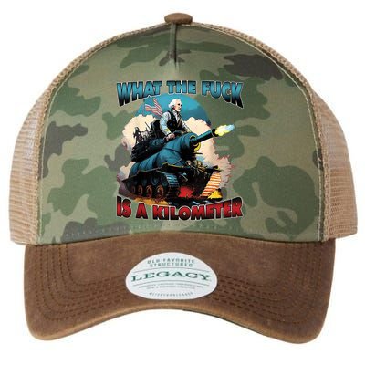 What The Fuck Is A Kilometer Funny George Washington Legacy Tie Dye Trucker Hat