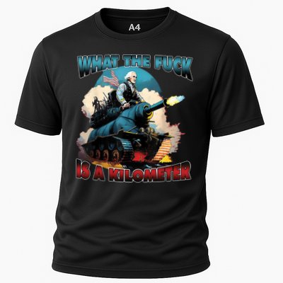What The Fuck Is A Kilometer Funny George Washington Performance Shirt
