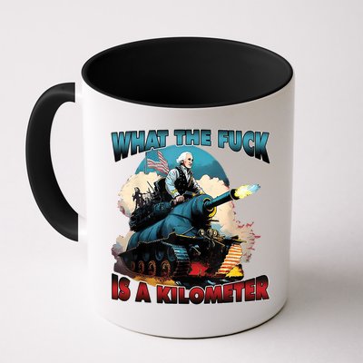 What The Fuck Is A Kilometer Funny George Washington Mug