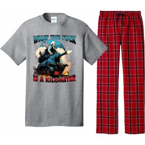 What The Fuck Is A Kilometer Funny George Washington Pajama Set