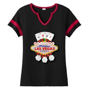 Welcome To Fabulous Las Vegas Ladies Halftime Notch Neck Tee