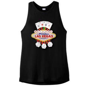 Welcome To Fabulous Las Vegas Ladies PosiCharge Tri-Blend Wicking Tank