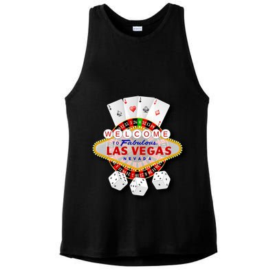 Welcome To Fabulous Las Vegas Ladies PosiCharge Tri-Blend Wicking Tank