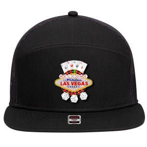 Welcome To Fabulous Las Vegas 7 Panel Mesh Trucker Snapback Hat