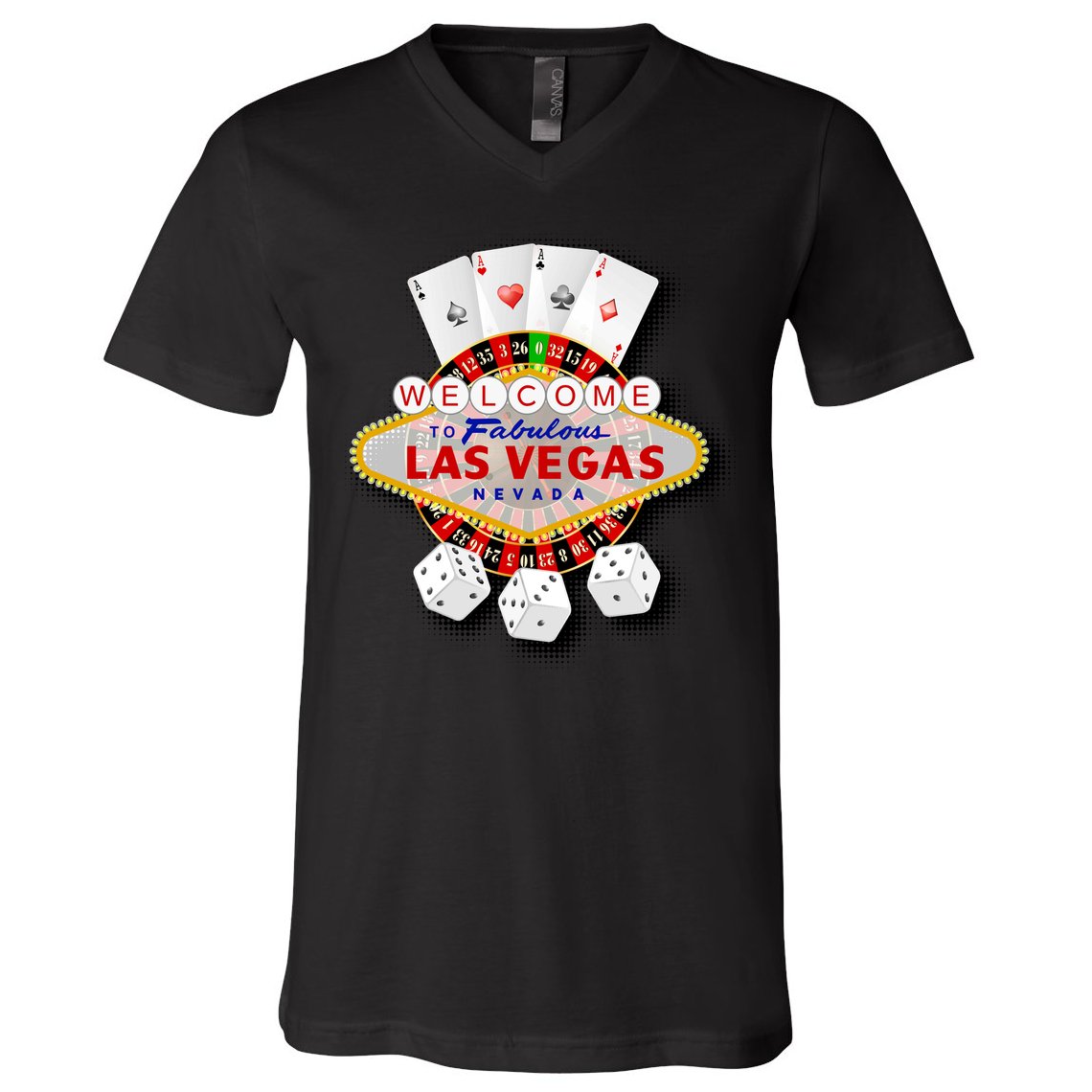 Welcome To Fabulous Las Vegas V-Neck T-Shirt
