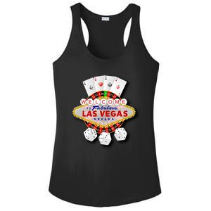 Welcome To Fabulous Las Vegas Ladies PosiCharge Competitor Racerback Tank