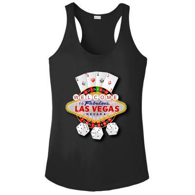 Welcome To Fabulous Las Vegas Ladies PosiCharge Competitor Racerback Tank