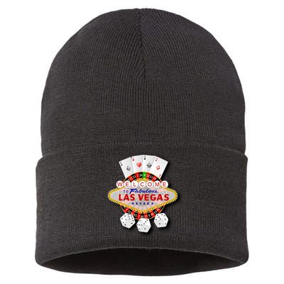 Welcome To Fabulous Las Vegas Sustainable Knit Beanie