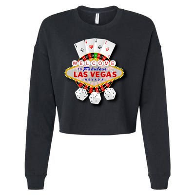 Welcome To Fabulous Las Vegas Cropped Pullover Crew