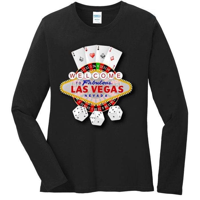 Welcome To Fabulous Las Vegas Ladies Long Sleeve Shirt