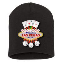 Welcome To Fabulous Las Vegas Short Acrylic Beanie