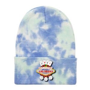 Welcome To Fabulous Las Vegas Tie Dye 12in Knit Beanie