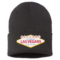 Welcome To Fabulous Las Vegas Nevada Sustainable Knit Beanie