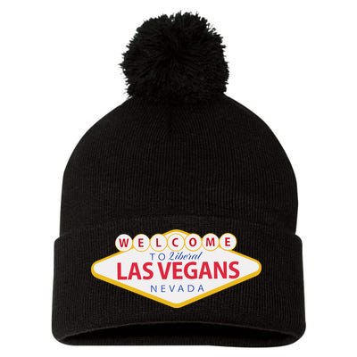 Welcome To Fabulous Las Vegas Nevada Pom Pom 12in Knit Beanie