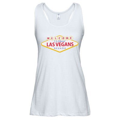 Welcome To Fabulous Las Vegas Nevada Ladies Essential Flowy Tank