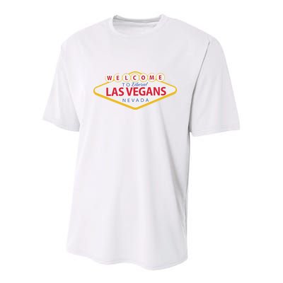 Welcome To Fabulous Las Vegas Nevada Youth Performance Sprint T-Shirt
