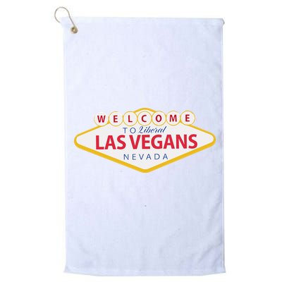 Welcome To Fabulous Las Vegas Nevada Golf Towel