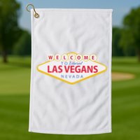 Welcome To Fabulous Las Vegas Nevada Golf Towel