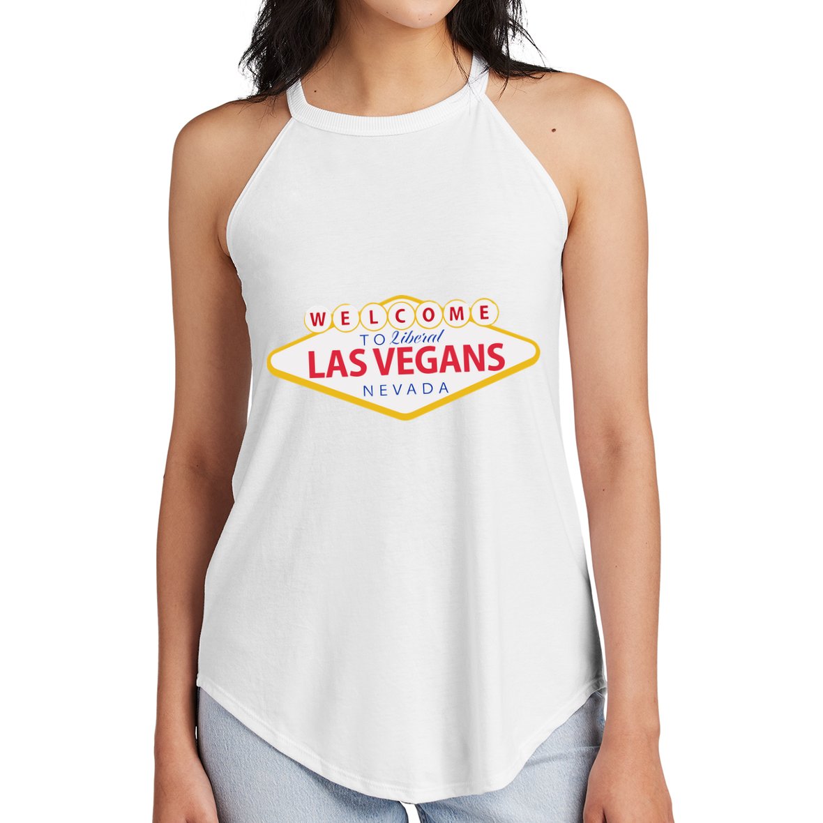 Welcome To Fabulous Las Vegas Nevada Women's Perfect Tri Rocker Tank