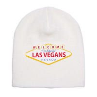 Welcome To Fabulous Las Vegas Nevada Short Acrylic Beanie