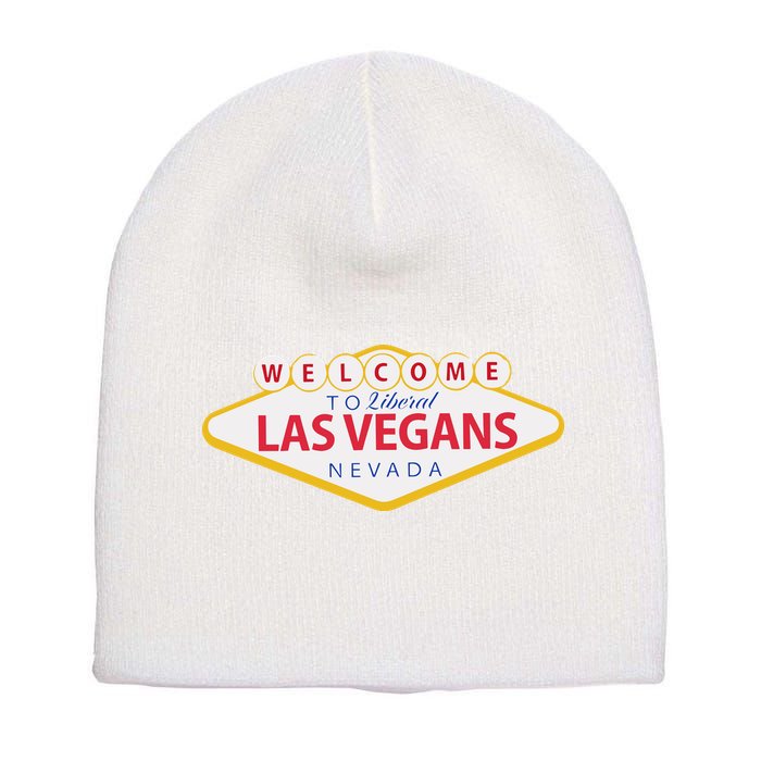 Welcome To Fabulous Las Vegas Nevada Short Acrylic Beanie