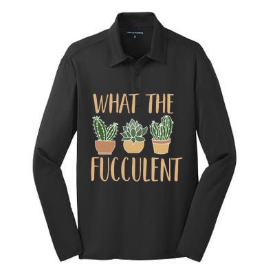 What The Fucculent Silk Touch Performance Long Sleeve Polo