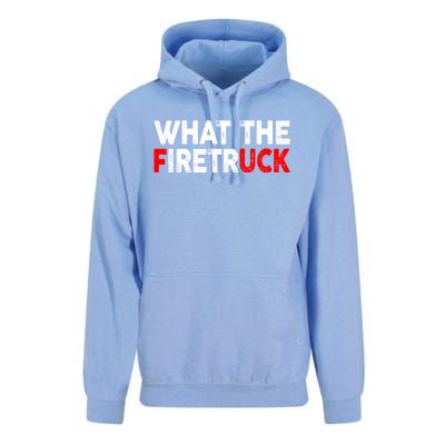 What The Fire Trucks Funny Fire Firefighter Funny Gift Unisex Surf Hoodie