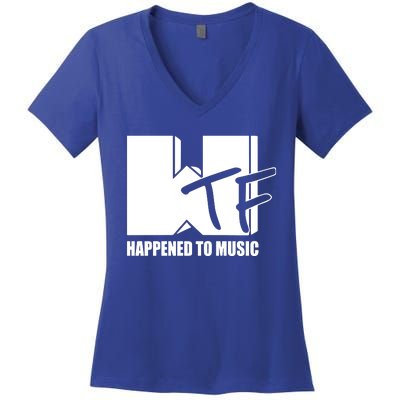 What The Fuuuuuuuck Happened To Music Women's V-Neck T-Shirt