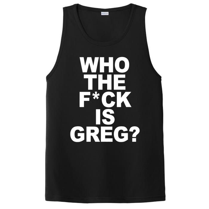 Who The Fuck Is Greg Political PosiCharge Competitor Tank