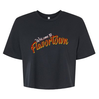 Welcome To Flavortown Bella+Canvas Jersey Crop Tee