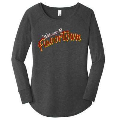 Welcome To Flavortown Women's Perfect Tri Tunic Long Sleeve Shirt