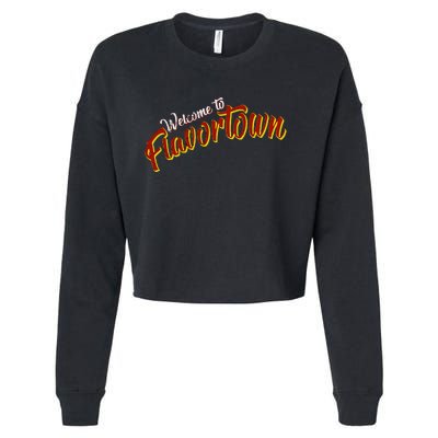 Welcome To Flavortown Cropped Pullover Crew